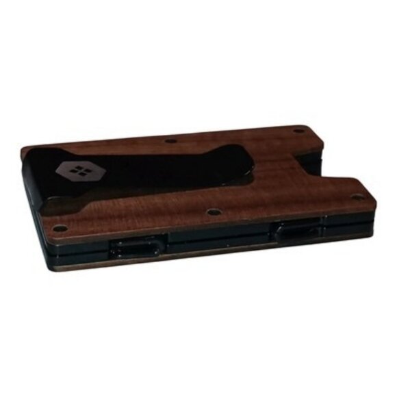 Sorax Minimalist Slim Wallet RFID Blocking Faux Wood - Picture 11 of 16